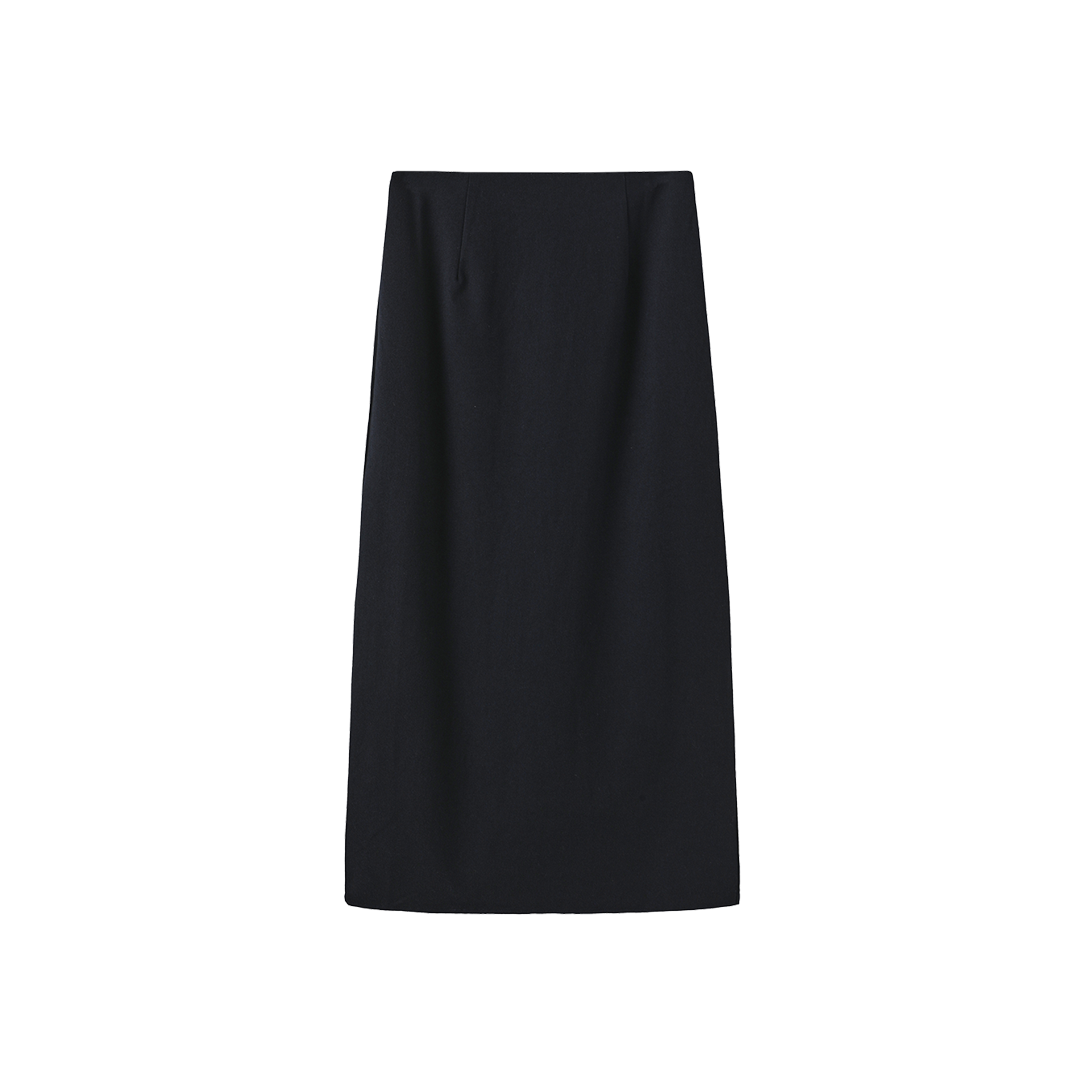 Straight Wool skirt