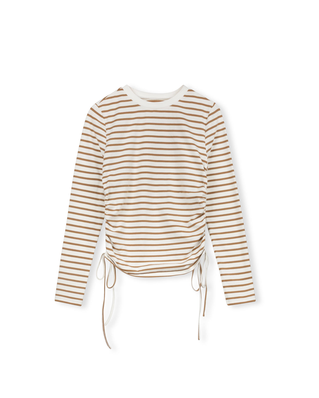Ruched Striped Tee