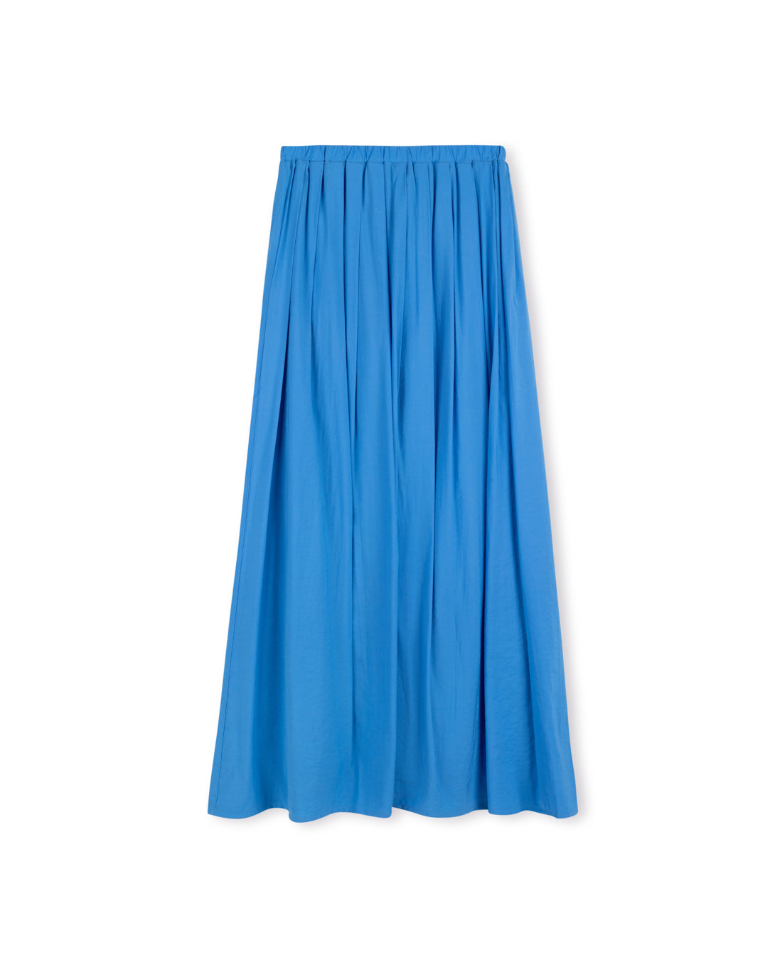 Pleated Elastic Waisted Skirt W-19835