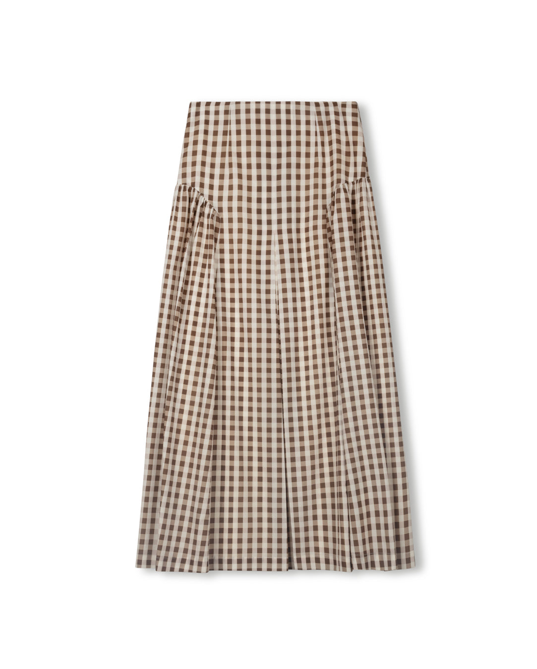 Plaid Taffeta Skirt