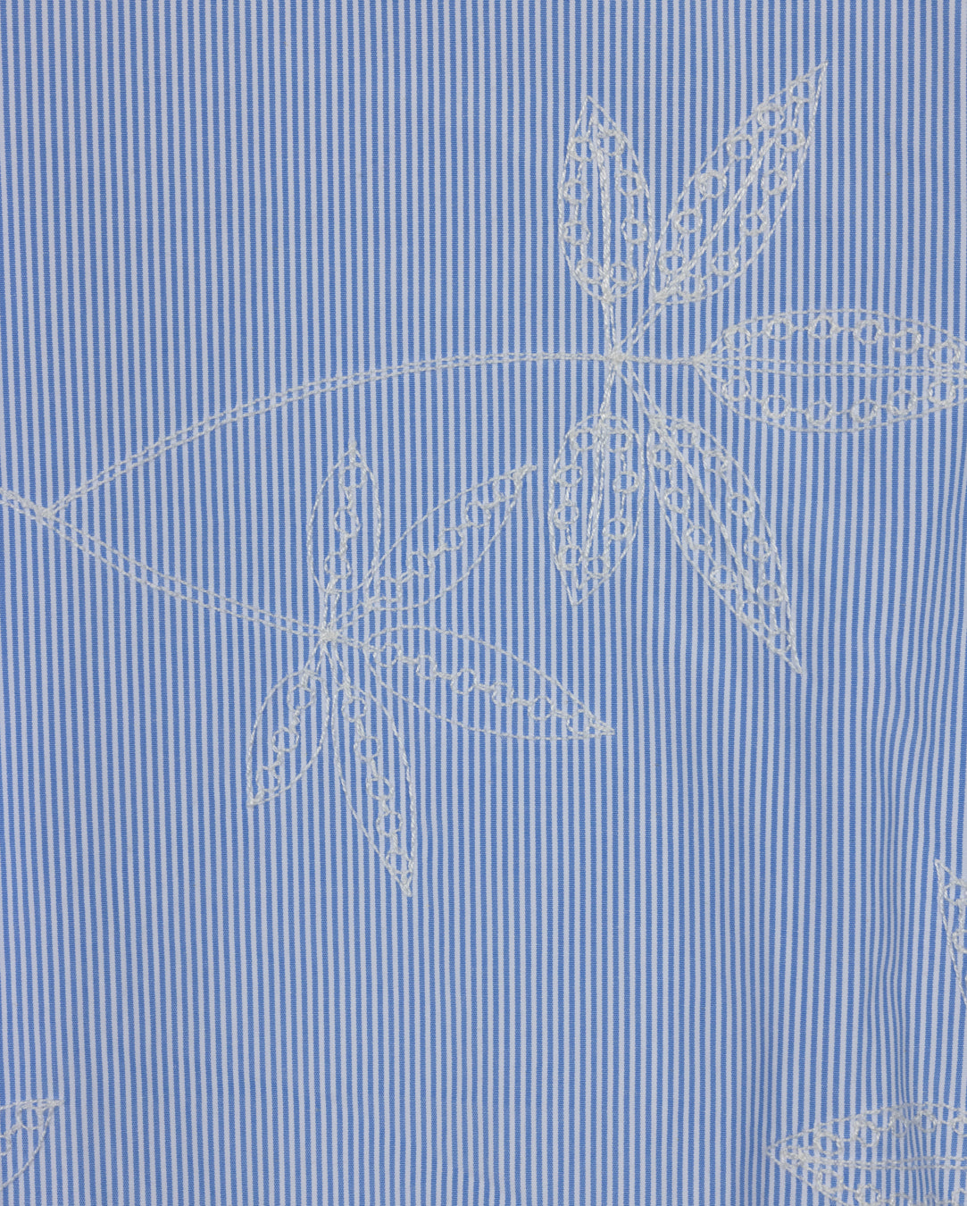 Pinstriped Ruffle Collar Swing Dress