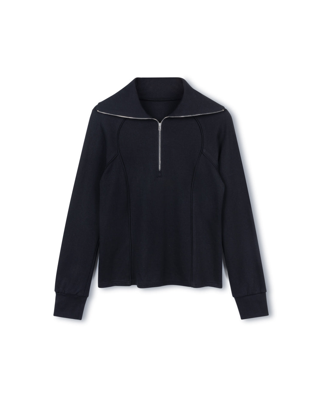 Piped Detailed Quarter Zip W-19596