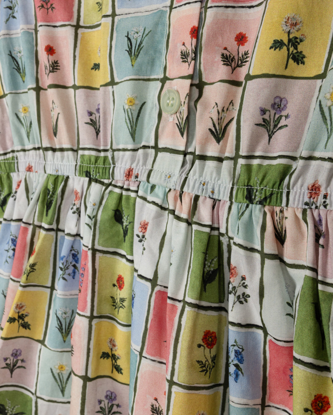 Floral Square Printed Shirt Dress