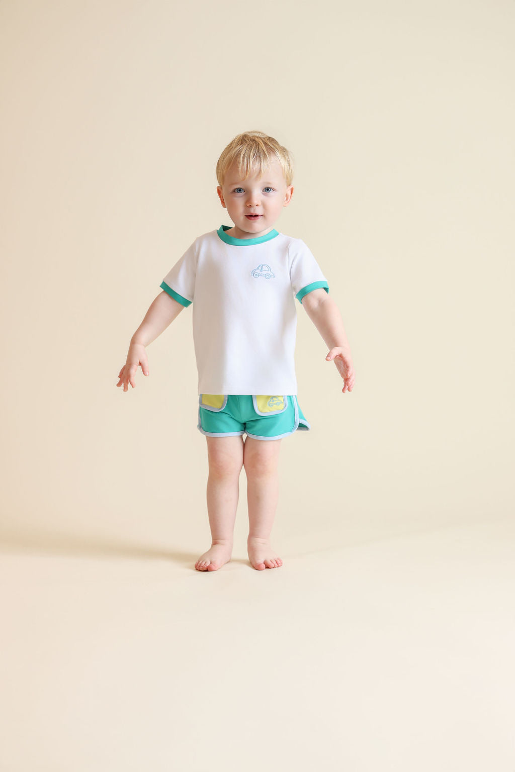 Camila Colorblock Tee And Short Set