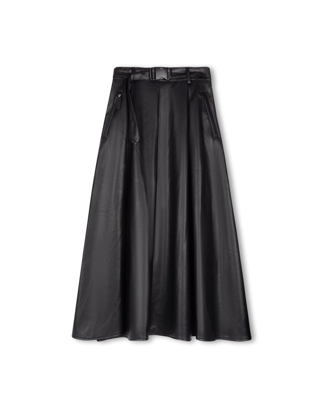 A-Line Belt Buckle Skirt W-22871