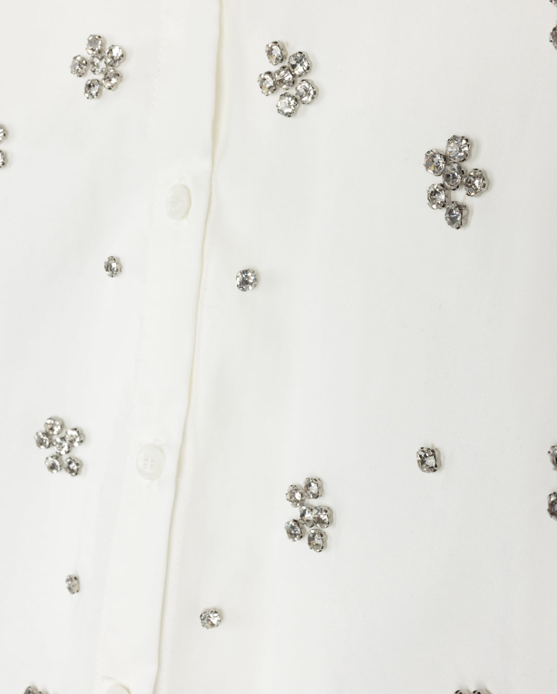 Poplin Blouse With Jewels - Junees