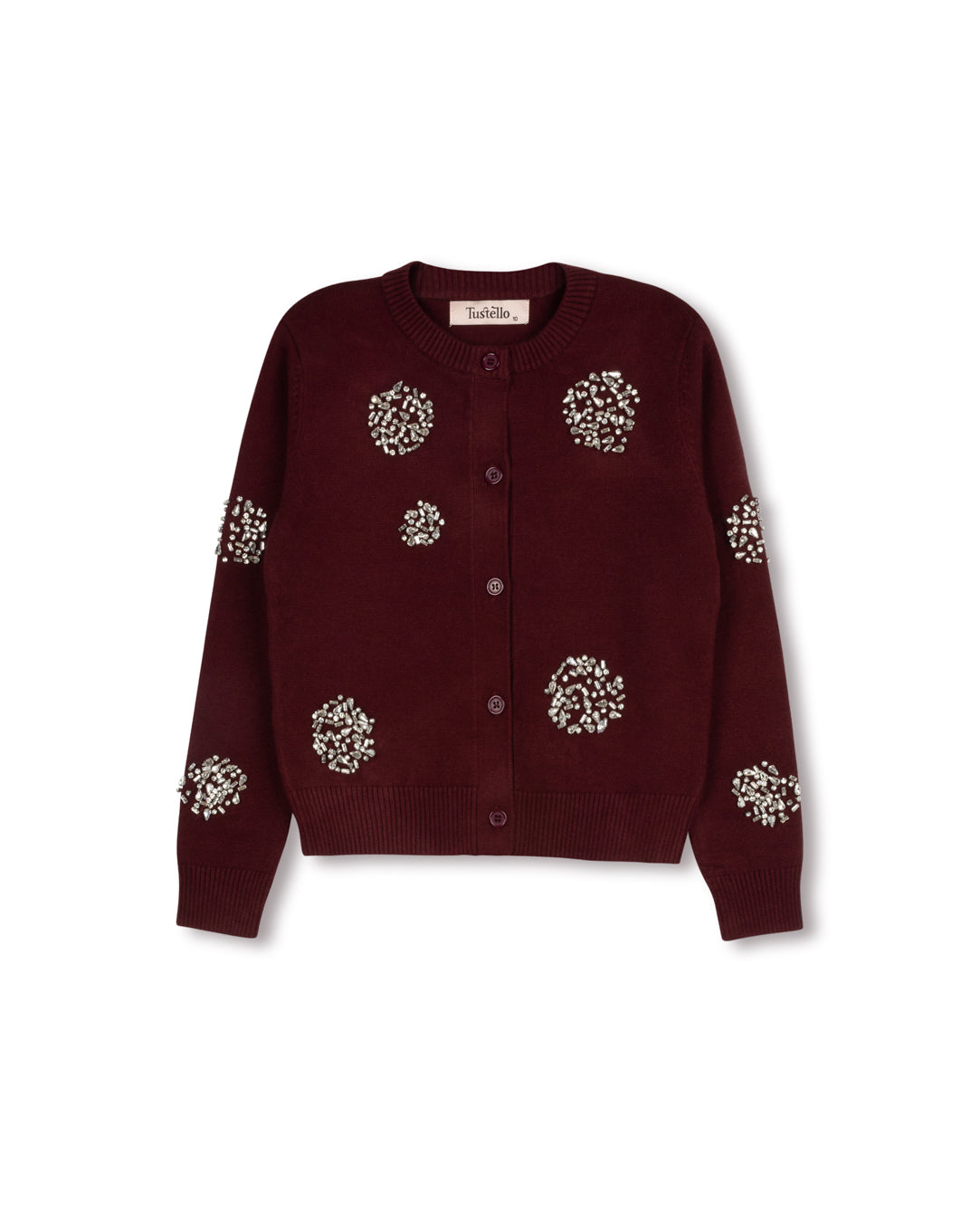 Kylie Polka Dot Rhinestone Cardigan