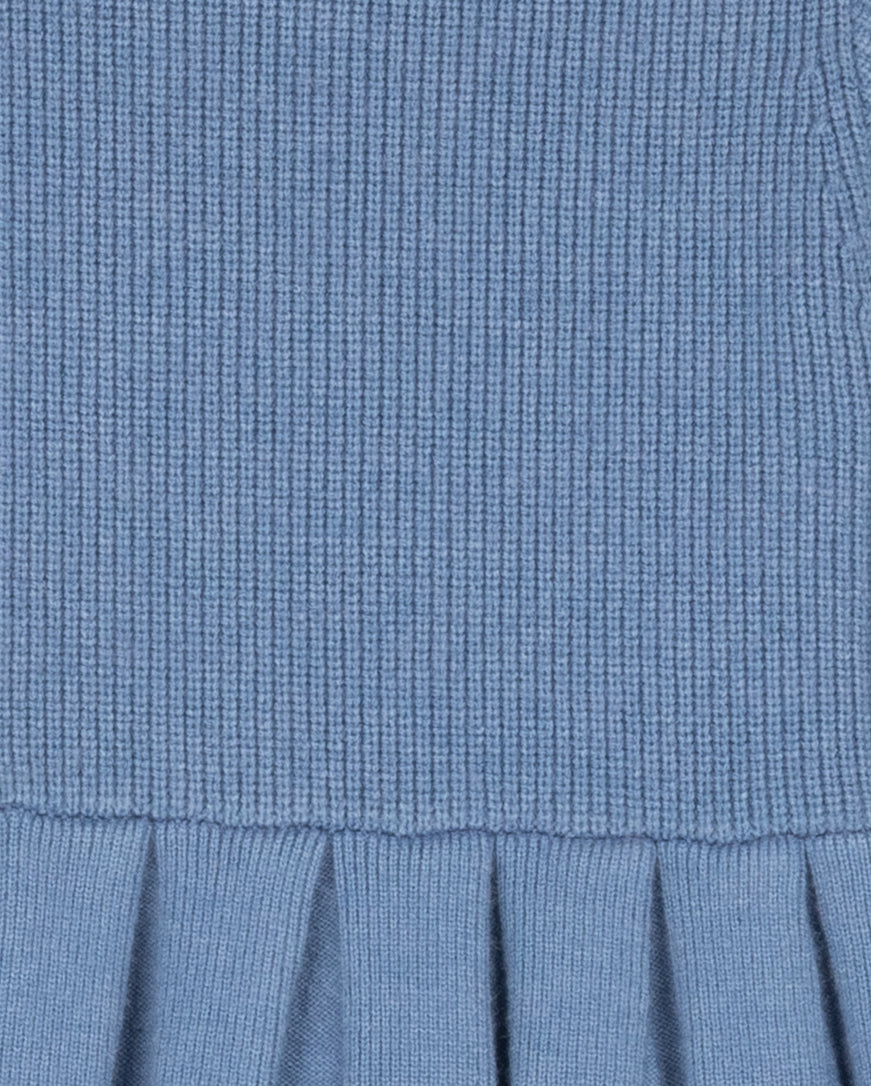 Contrast Colored Knit Dress C-23355