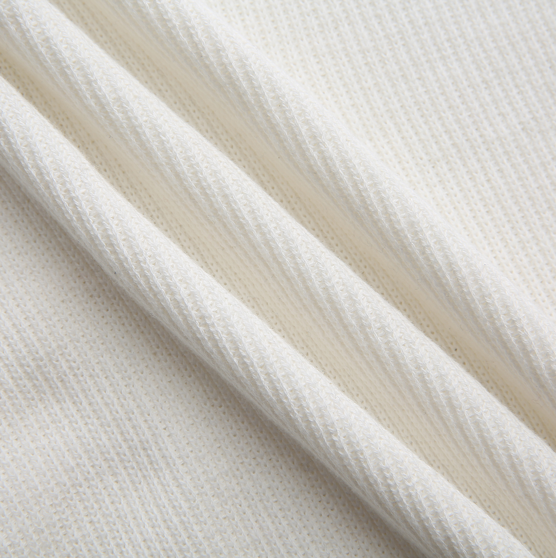 Piko Ribbed Knit Trim Sweater