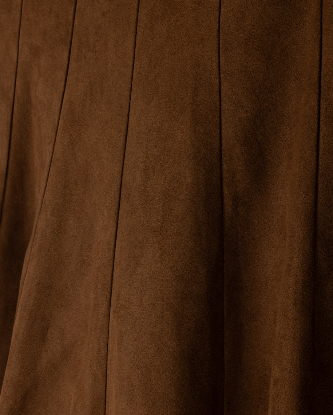 Suede Paneled Maxi Skirt