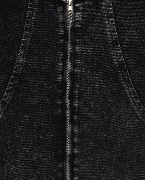 Denim Zip Up W-22388