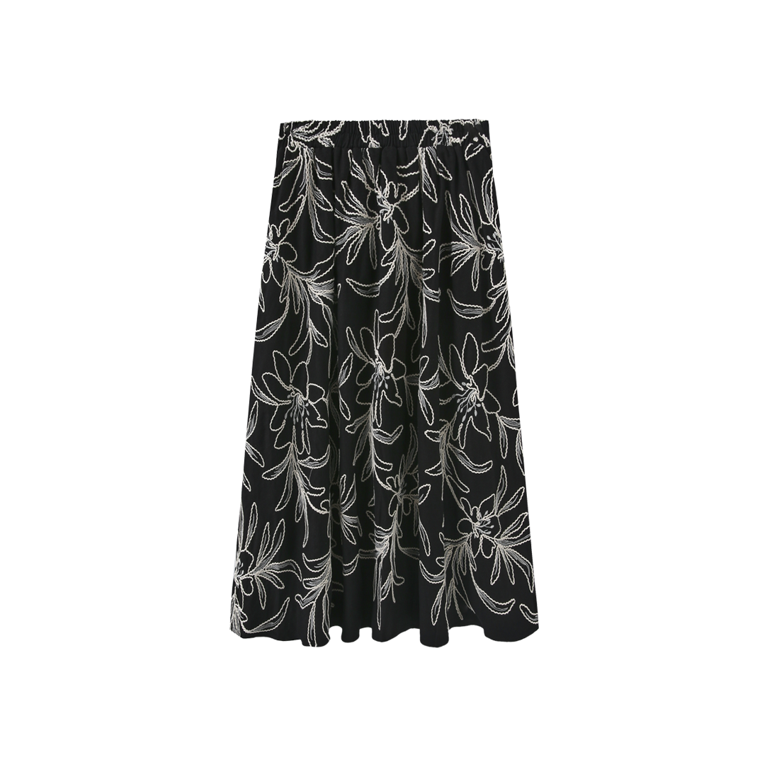 Merry Big Floral Skirt