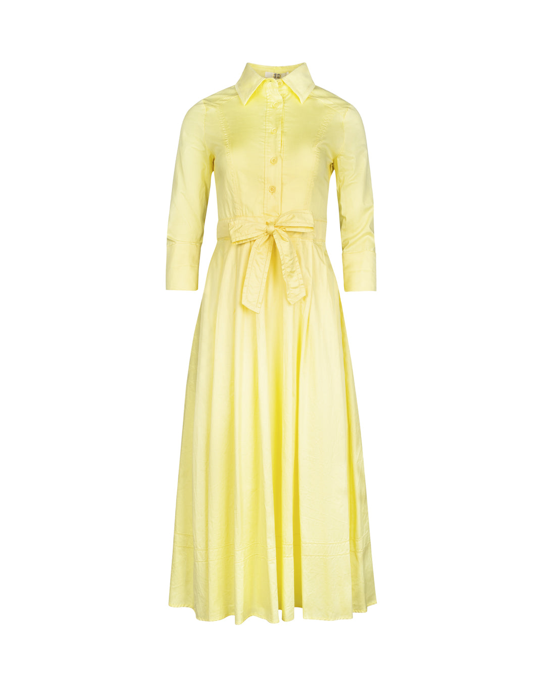 Poplin Bow Waisted Trim Dress - Junees