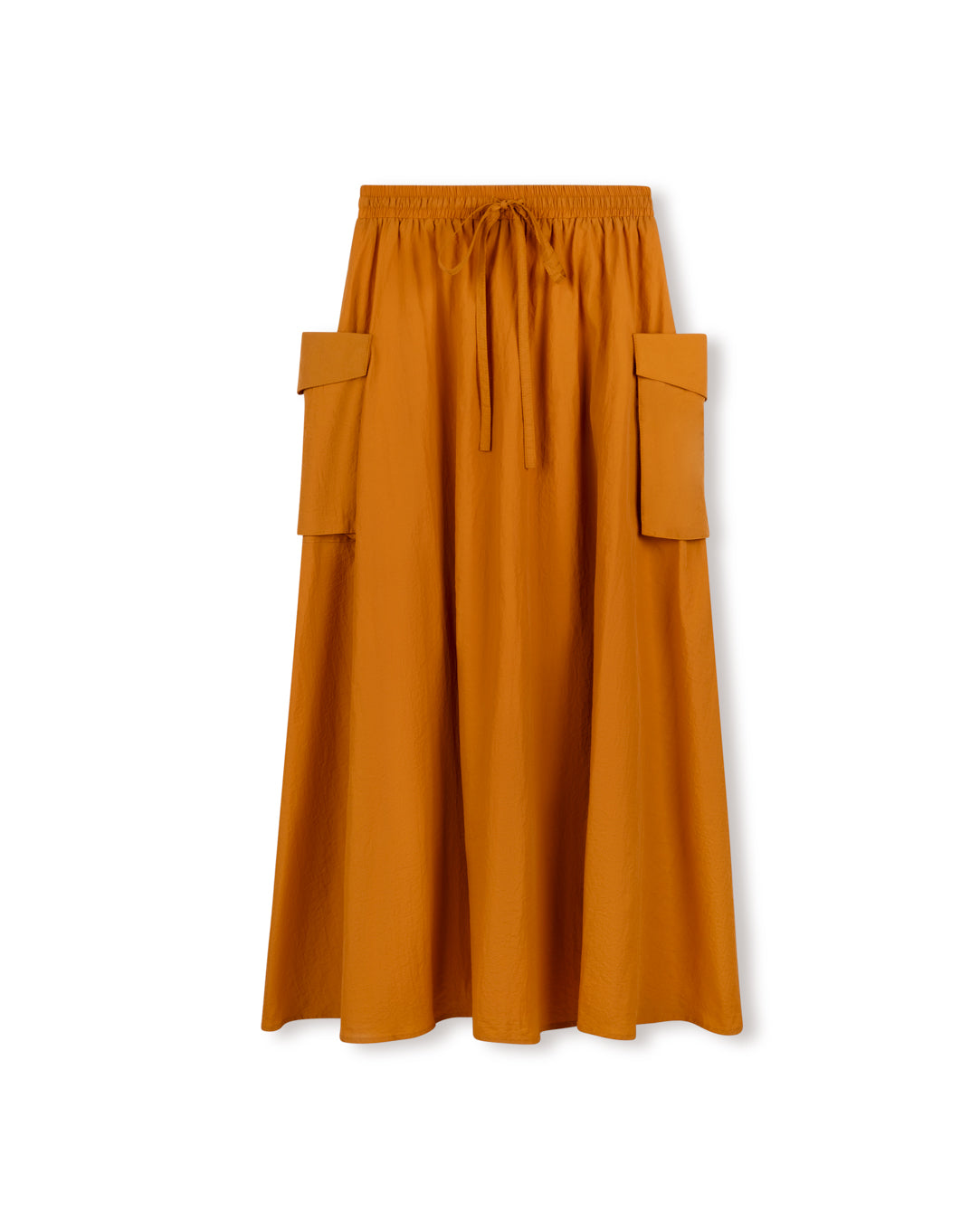 Raincoat Cargo Maxi Skirt