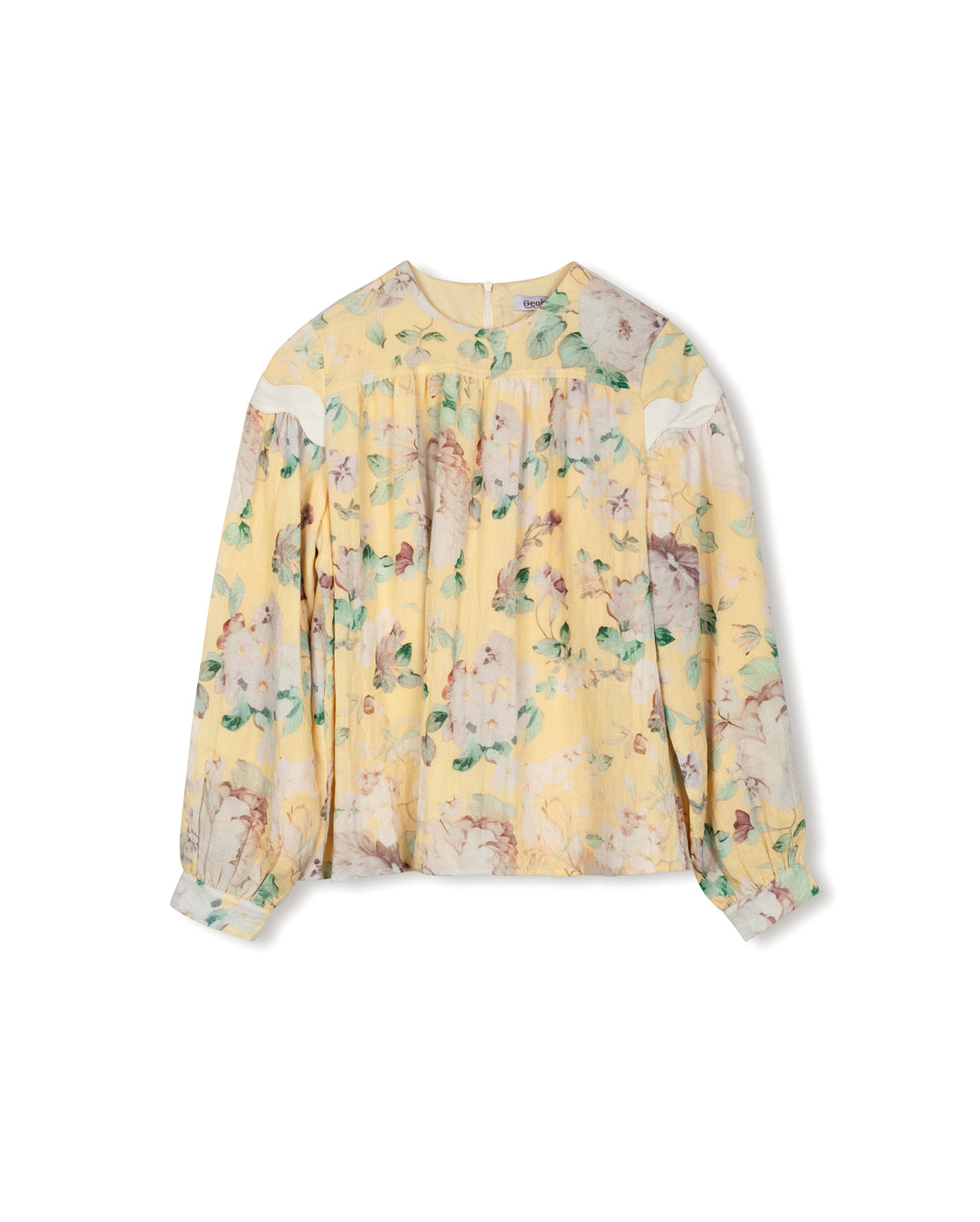 Debra Linen Scallop Blouse