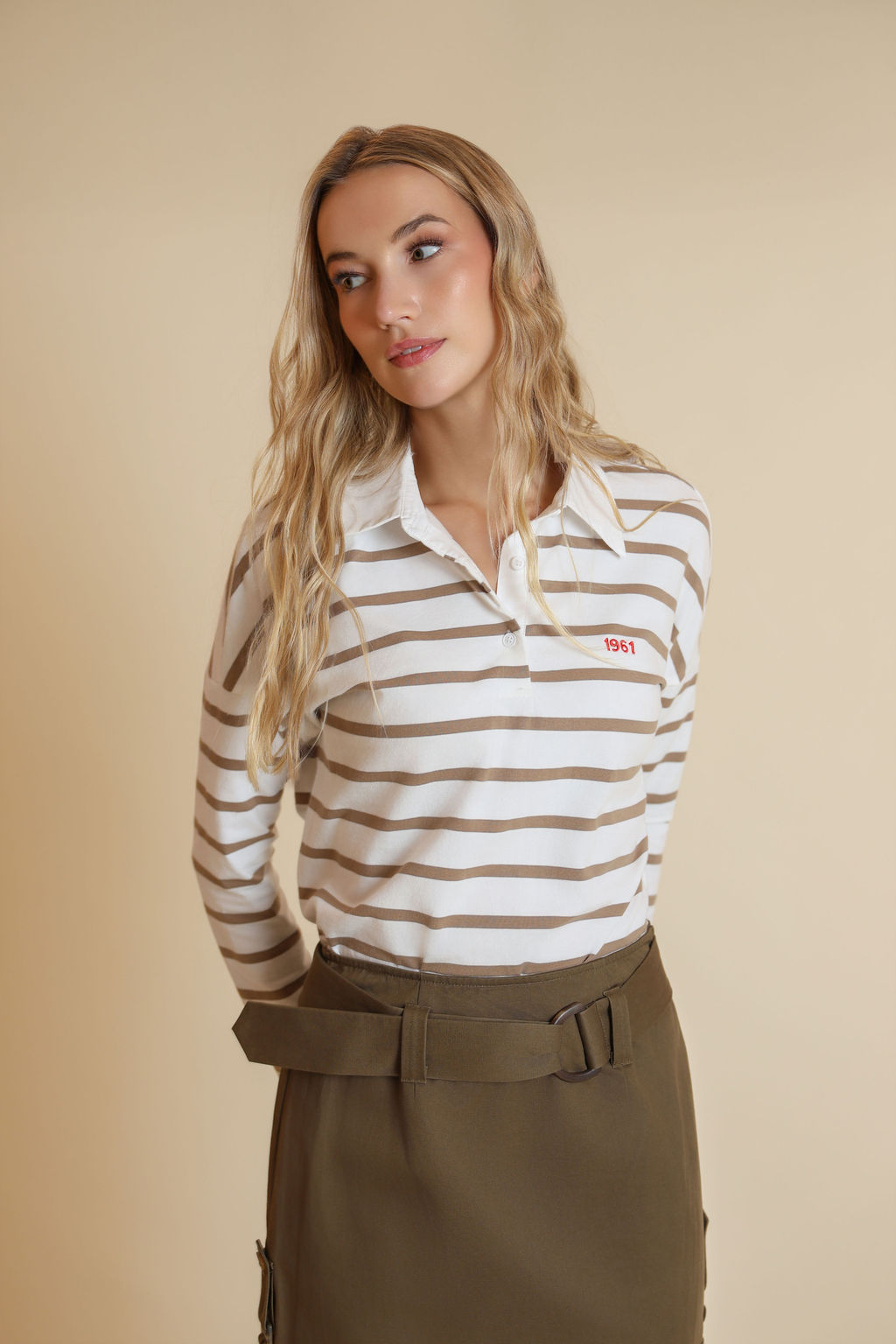 Striped Collared Tee