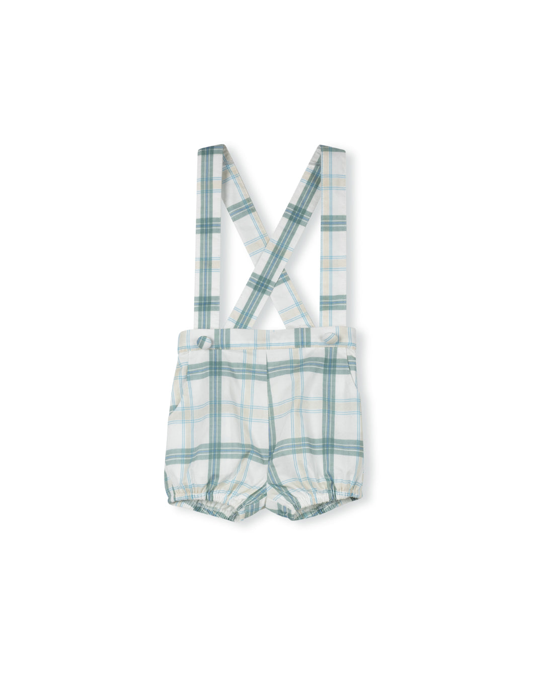 Mira Plaid Printed Overalls