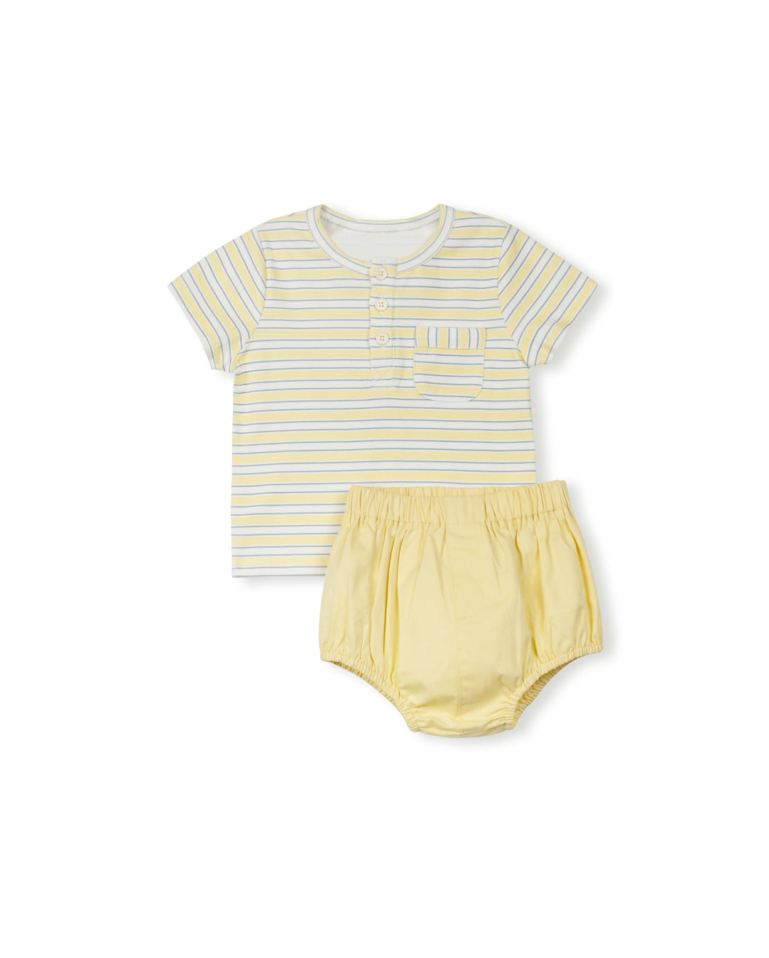 Micro Striped Baby Boy T-shirt Set - Junees