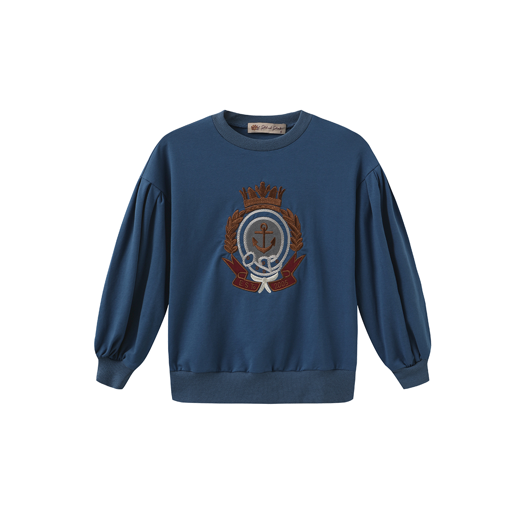 Miles Embroidered Emblem Sweatshirt