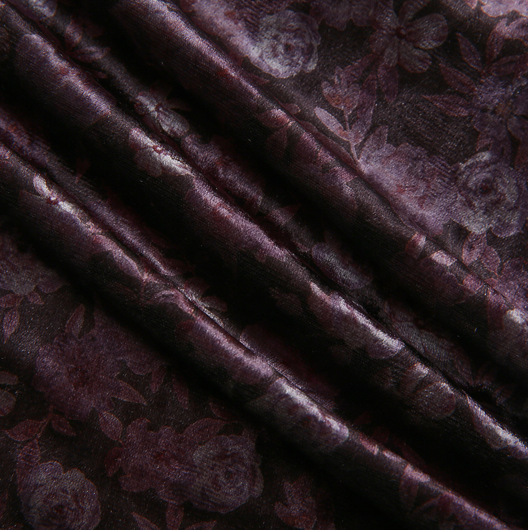 Elm Tiered Velvet Floral Skirt