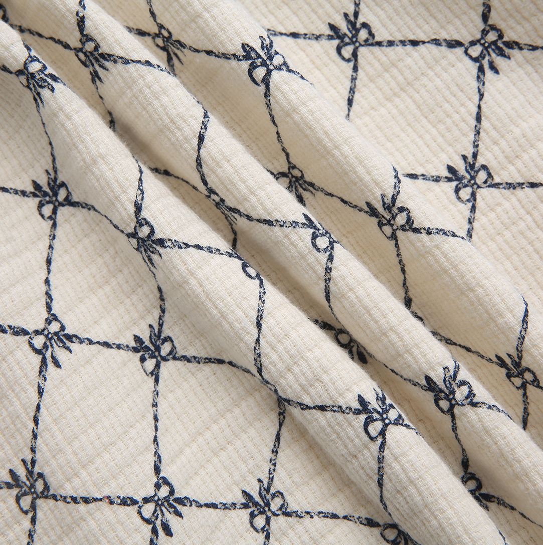 Sorrel Bow Printed Gauze Skirt