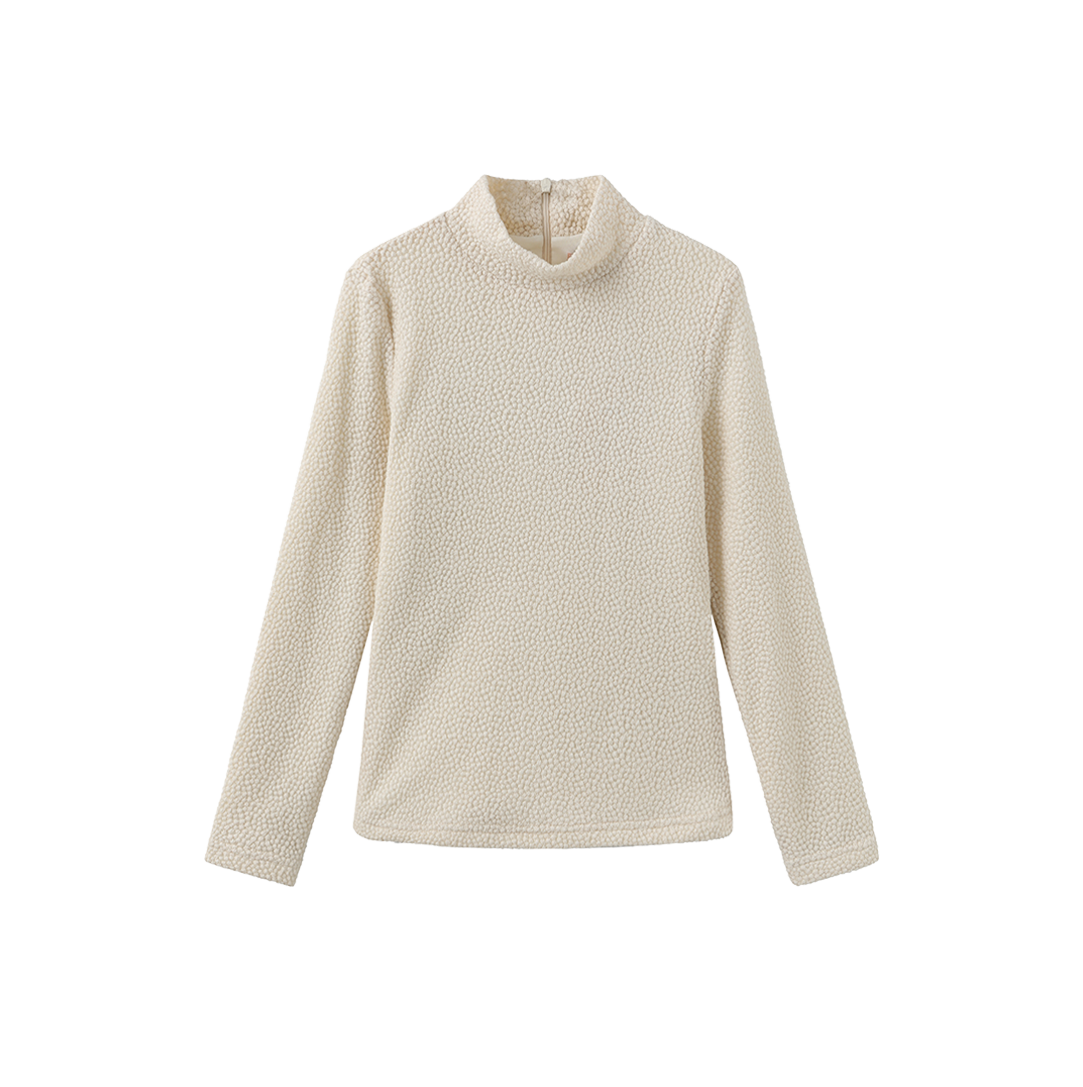 Small Flower Mesh Turtleneck
