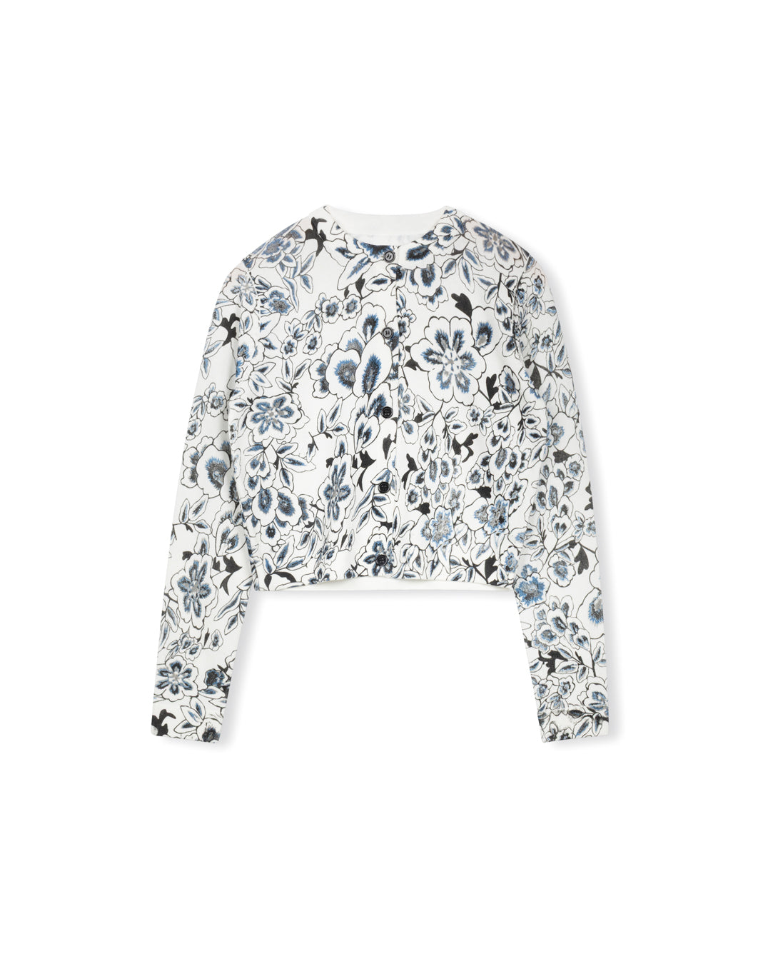 Floral Cropped Cardigan