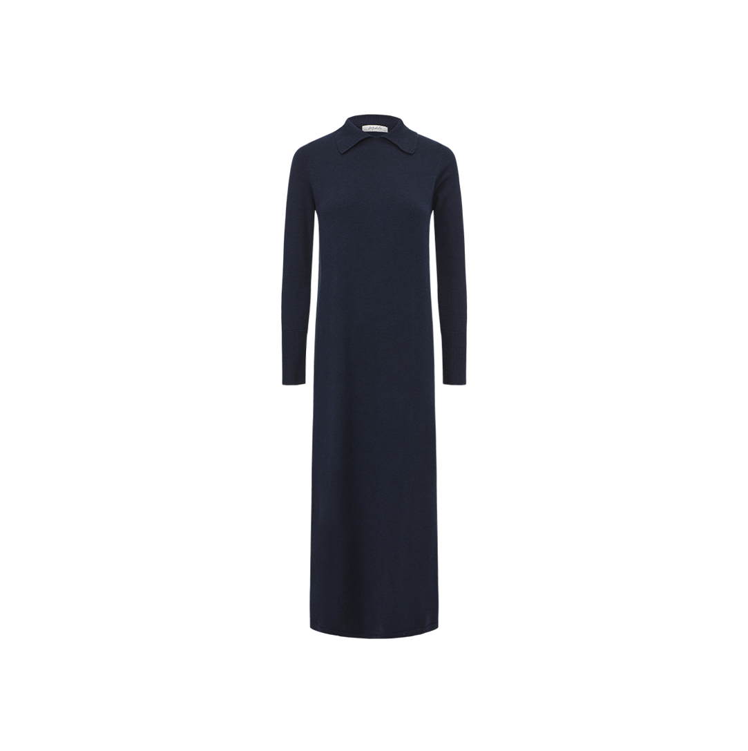 Collared Straight Knit Dress