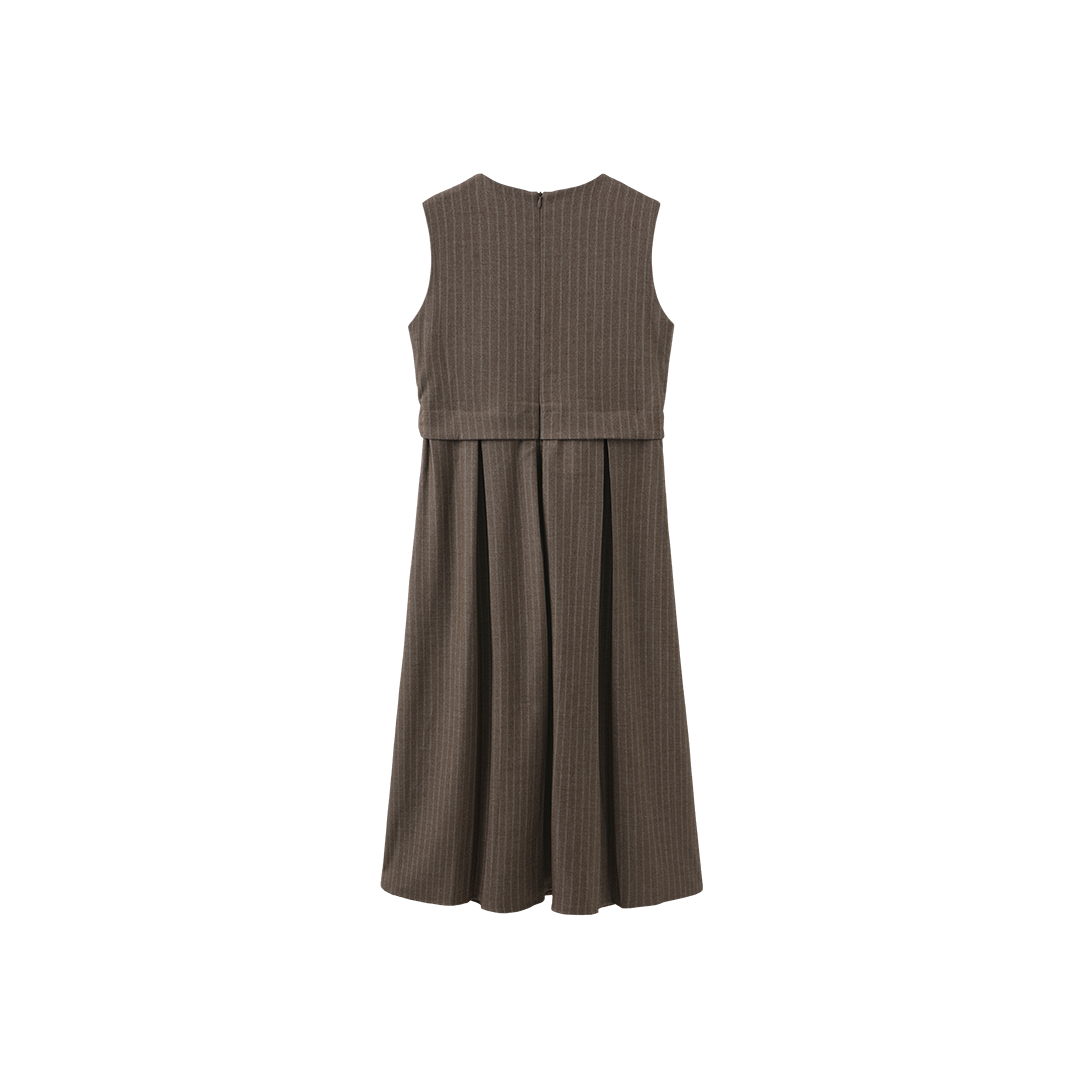Wool A-line Vest Dress