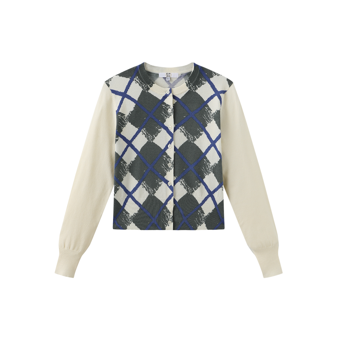 Geometric Print Light Cardigan