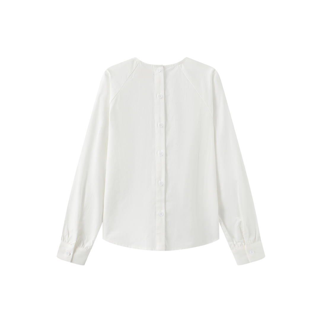 Liv Bow Necklace Blouse