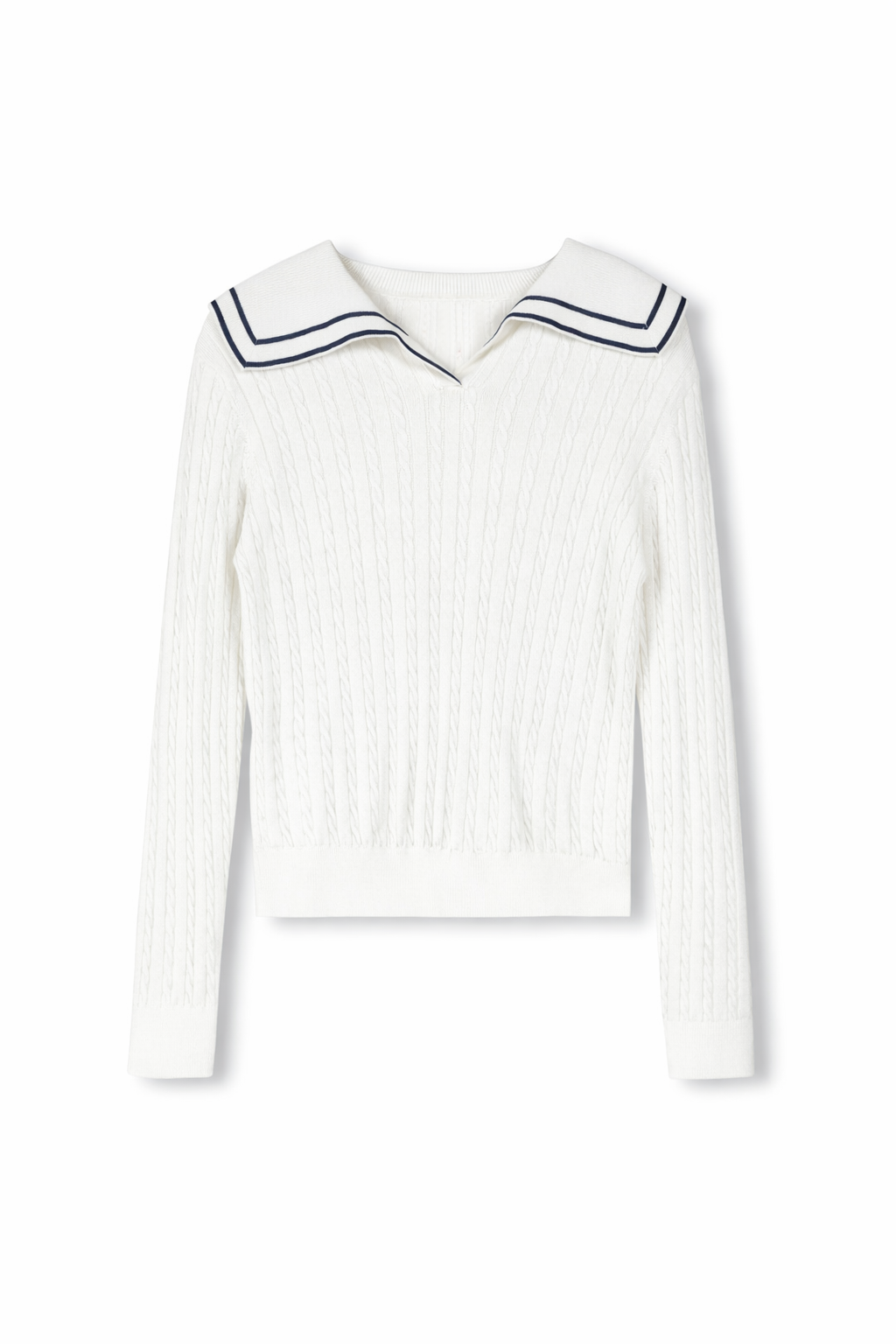 Wing Collar Knit Top - Junees