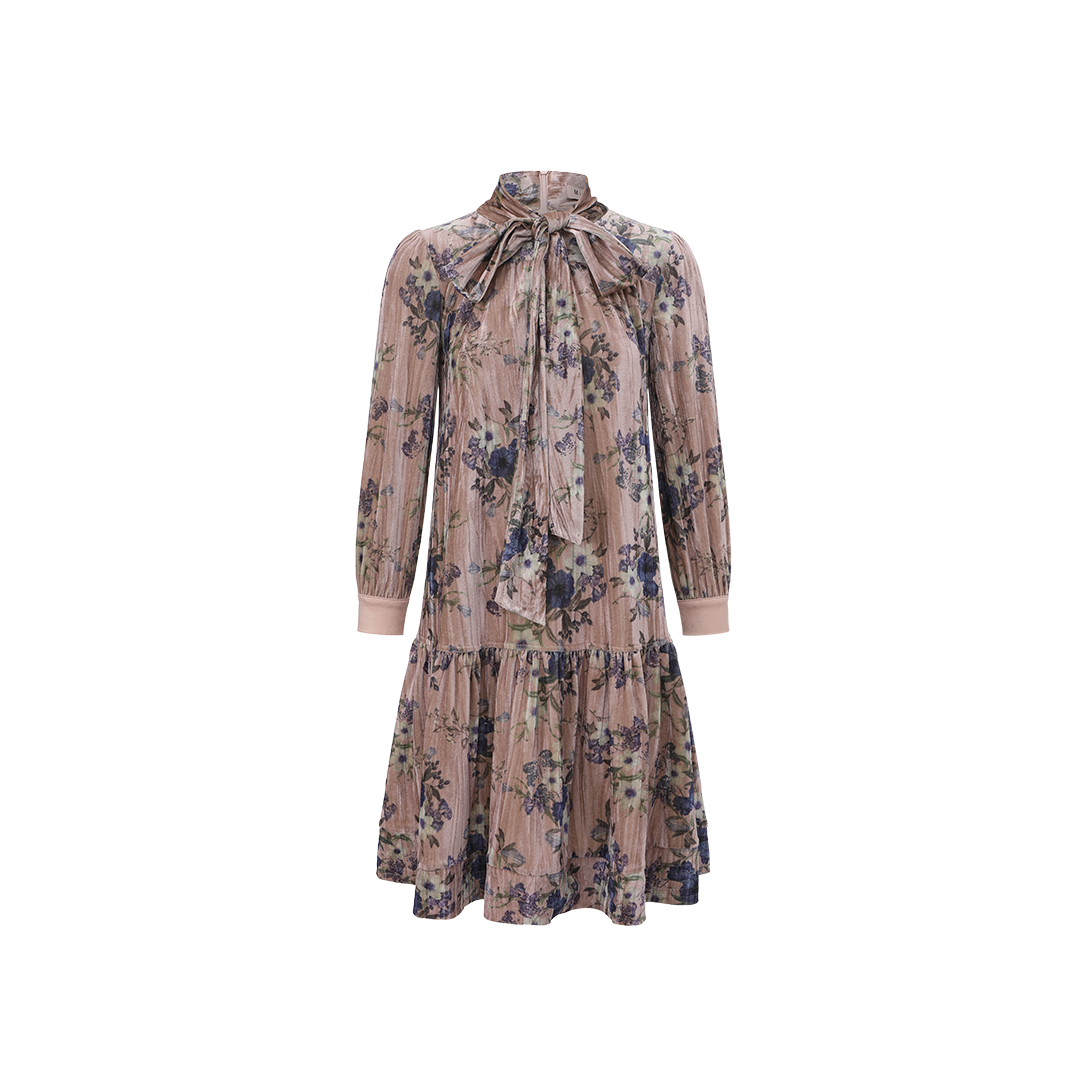 Velvet Bottom Tier Dress