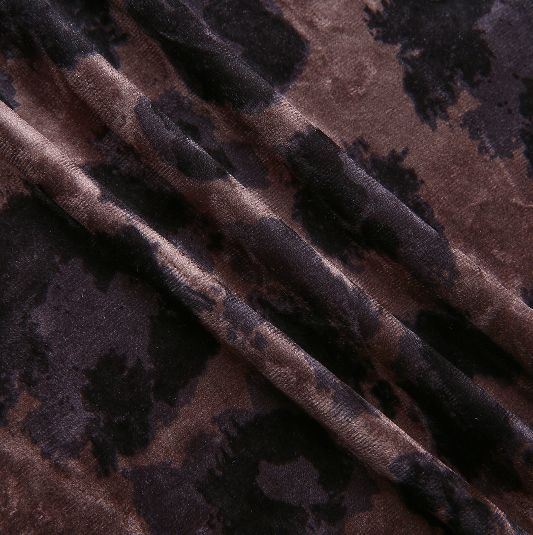 Velour Lepoard Turtleneck