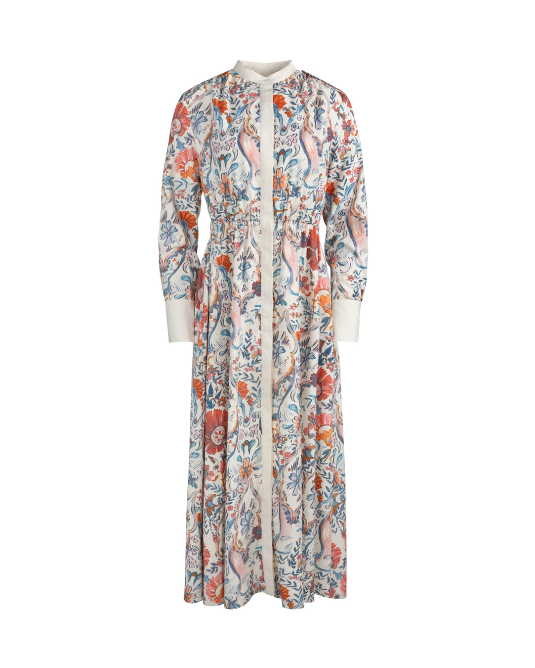 Maxi Printed Button Dress