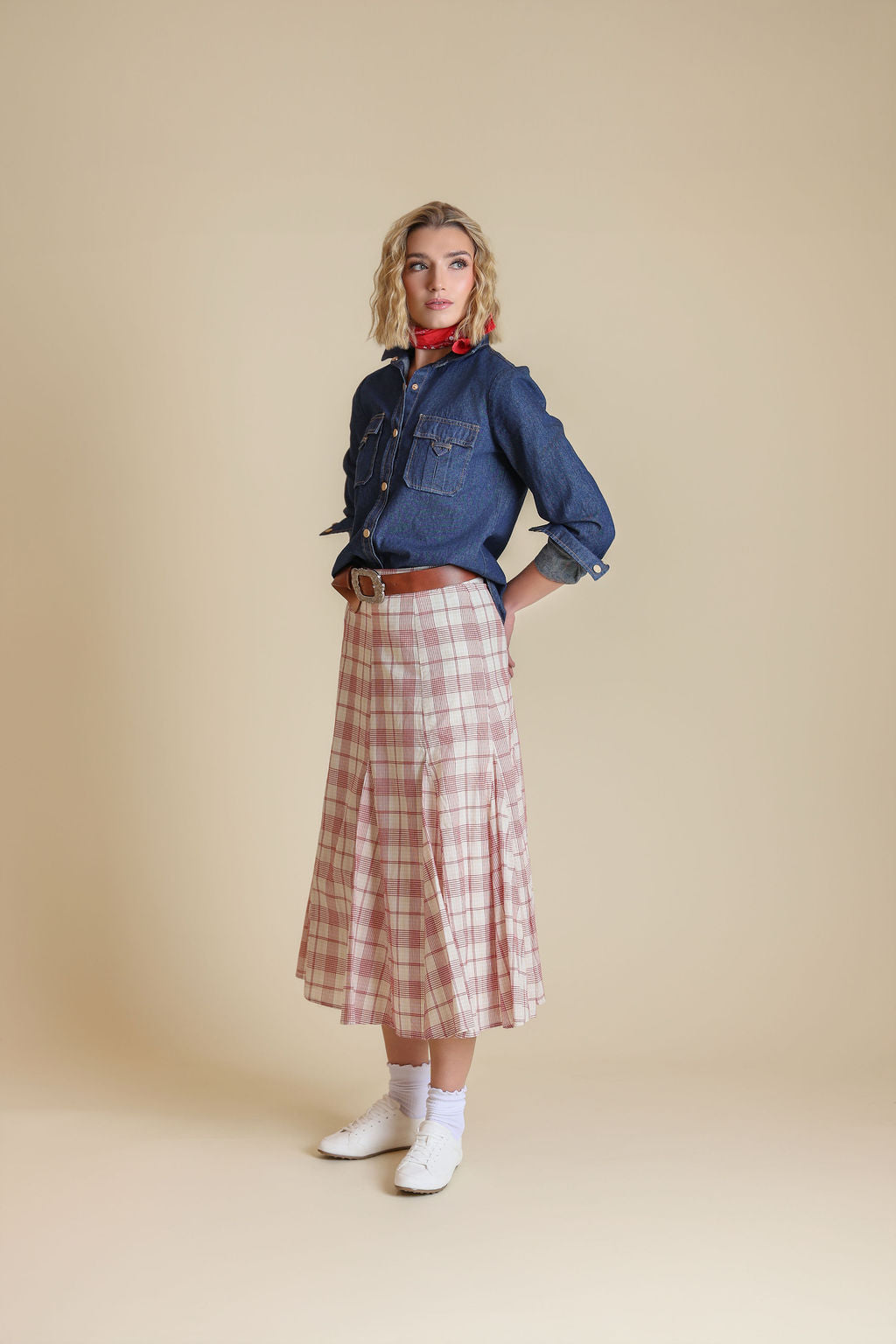 Printed Panel Skirt - Junees