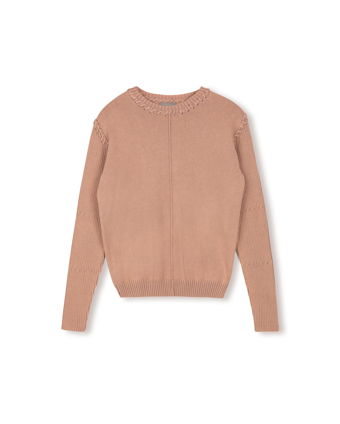 Denim Wash Knit Sweater W-17324