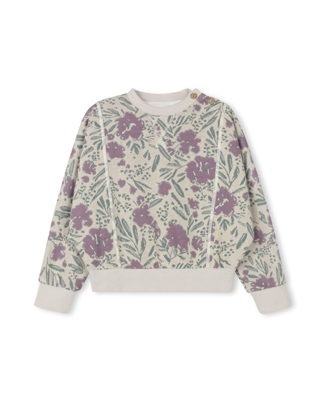 Bolette Floral Print Scuba Sweatshirt C-20896