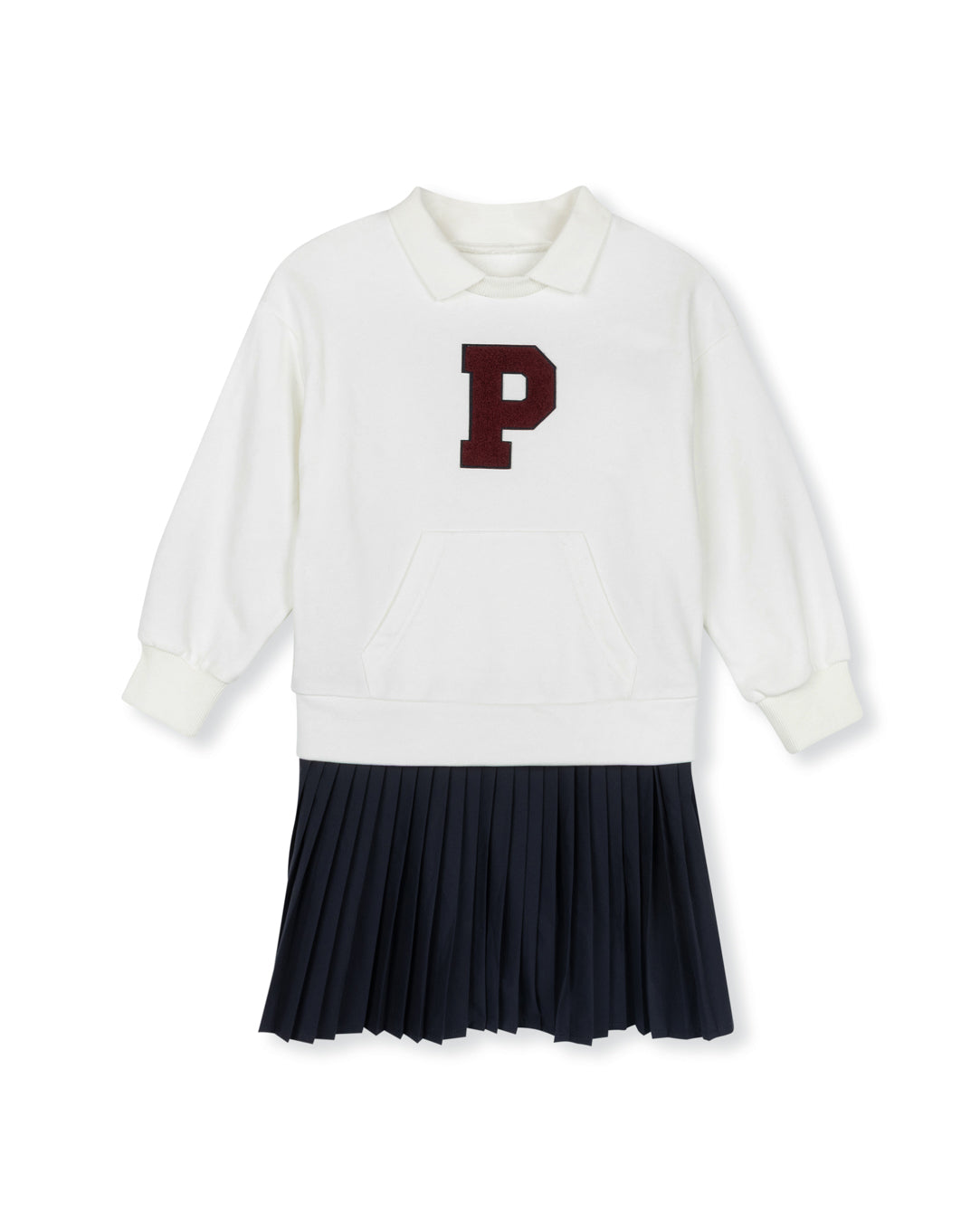 Sherpa Letter Patch Dress