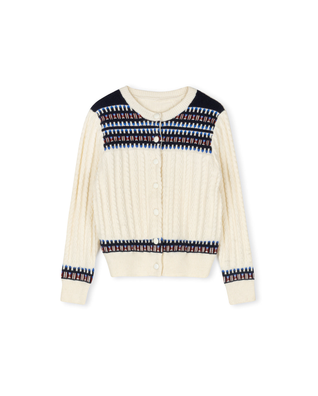 Cable Detailed Knit Cardigan W-22898