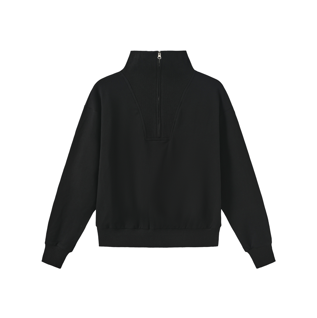 Turtleneck Half-Zip Sweatshirt