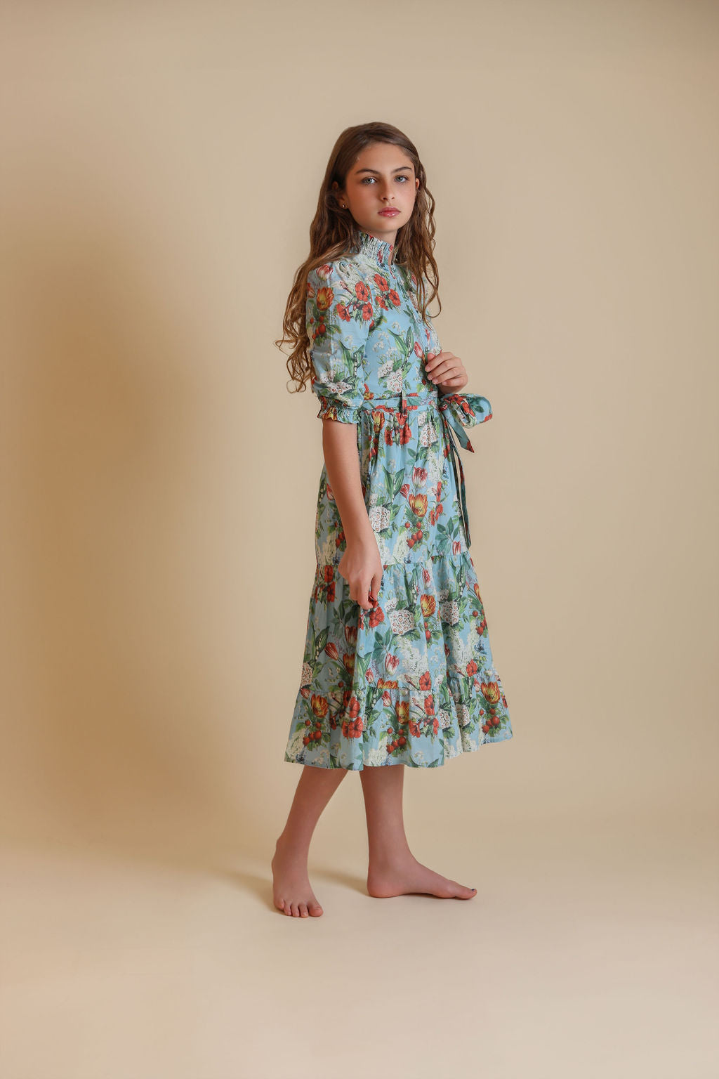 Fruit Floral Print Dress