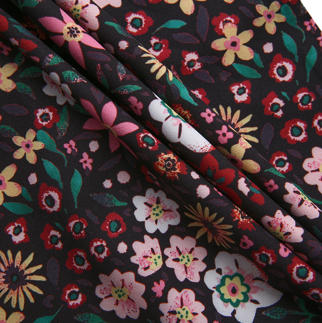 Gina Printed Ruffle Blouse