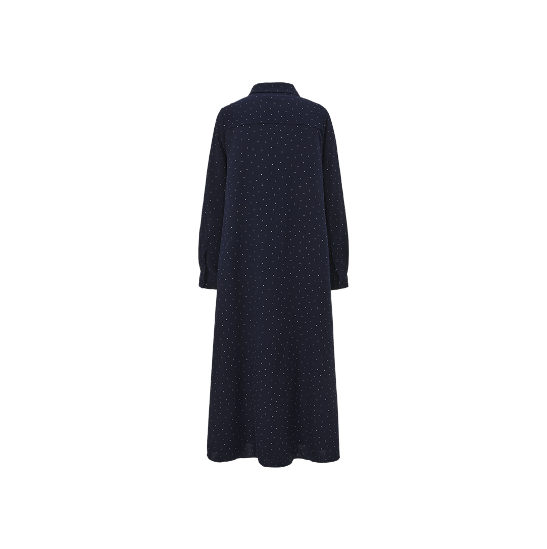 Quarter Button Detailed Dress