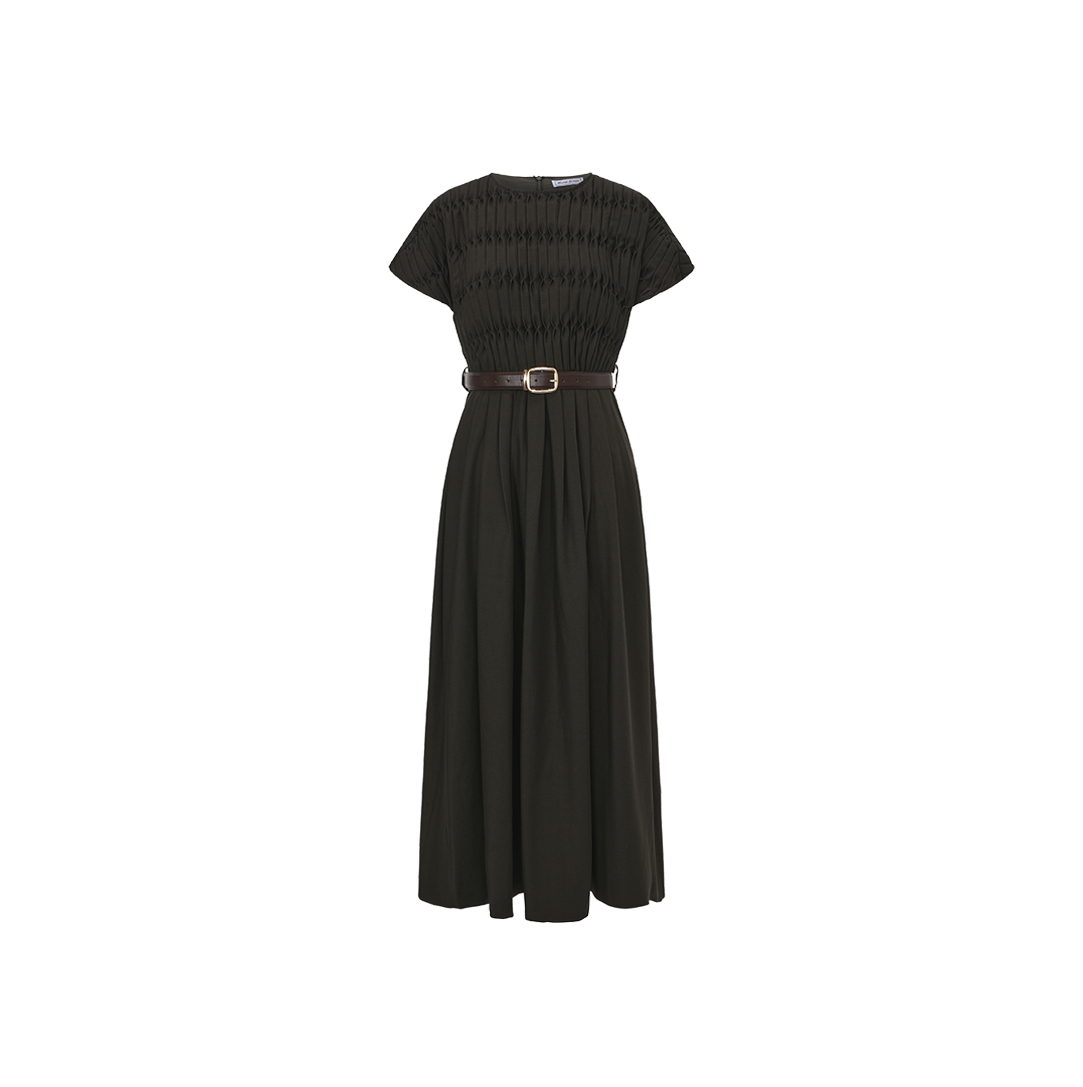 Belted Maxi Wool Dress
