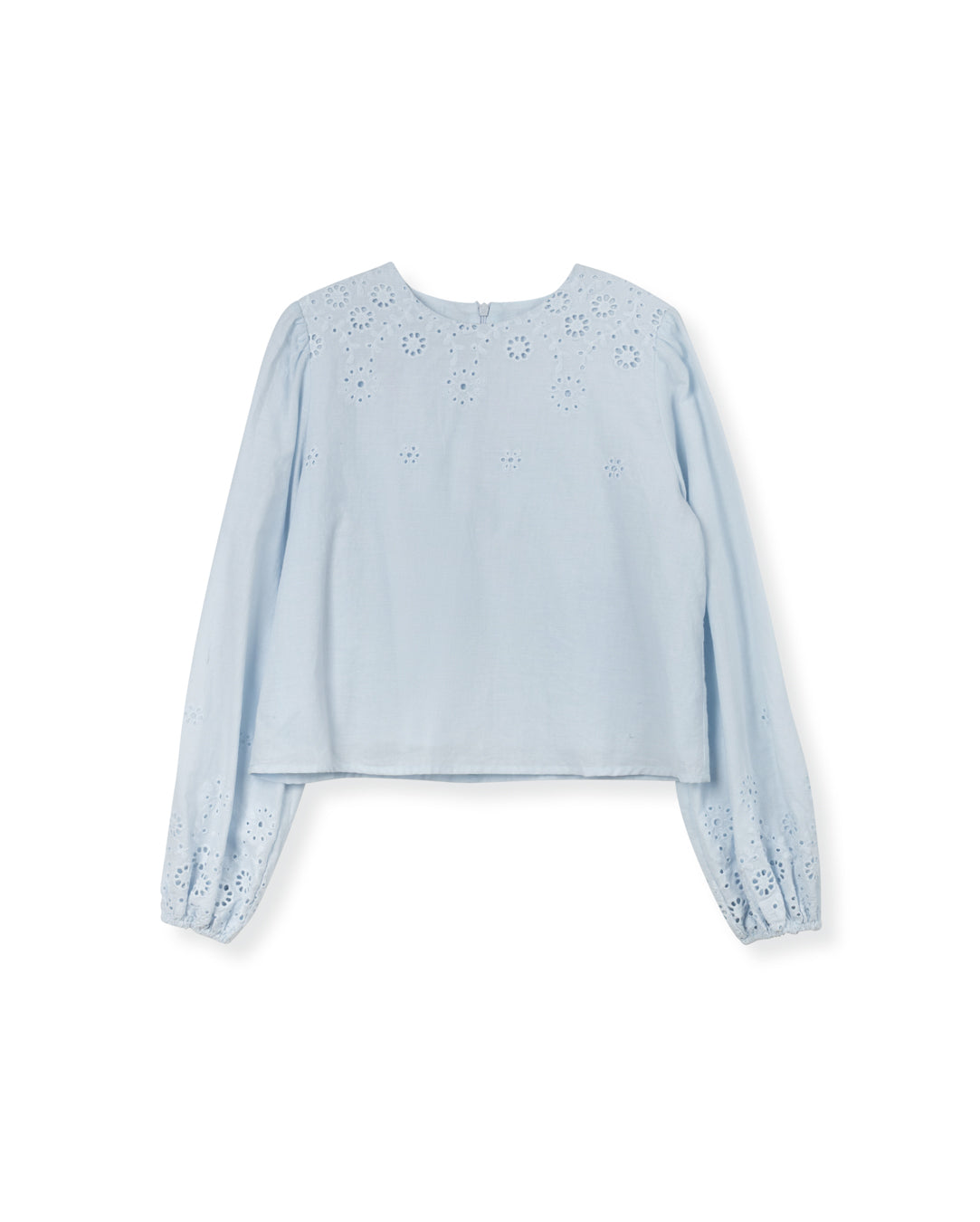Soft Textured Eyelet Blouse