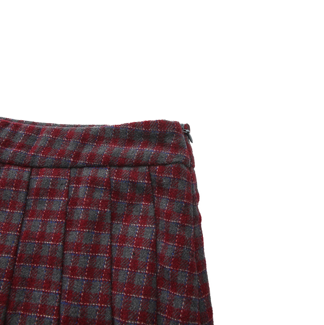 Caro Pleated Short  Skirt