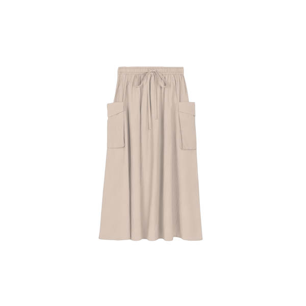 Raincoat Cargo Maxi Skirt