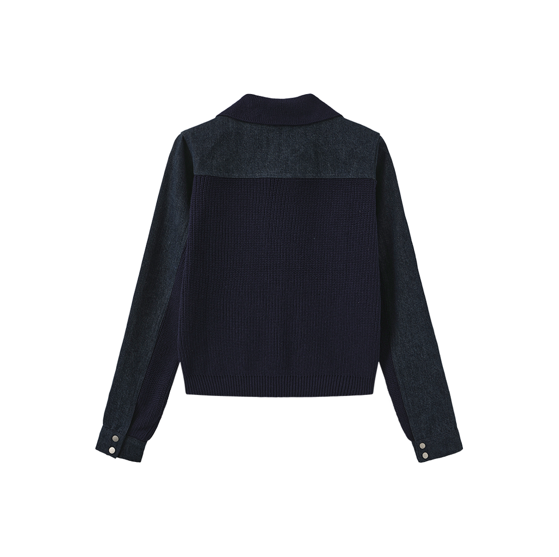 Denim Sweater Jacket