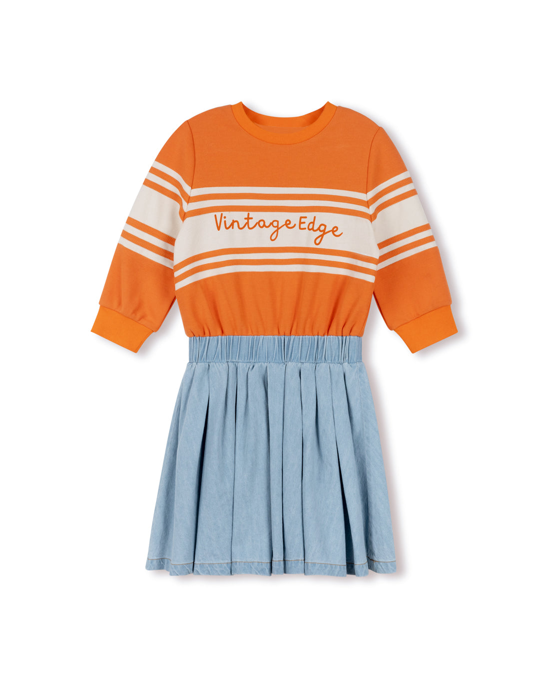 Hailie Contrast Fabric Waisted Dress - Junees